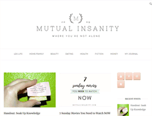 Tablet Screenshot of mutualinsanity.com